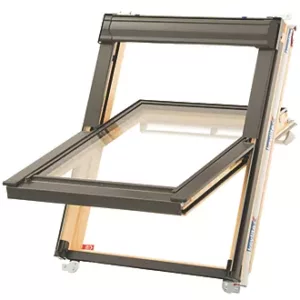 Keylite--T02-Manual-Centre-Pivot-Lacquered-Timber-Roof-Window-Clear-550-x-980mm